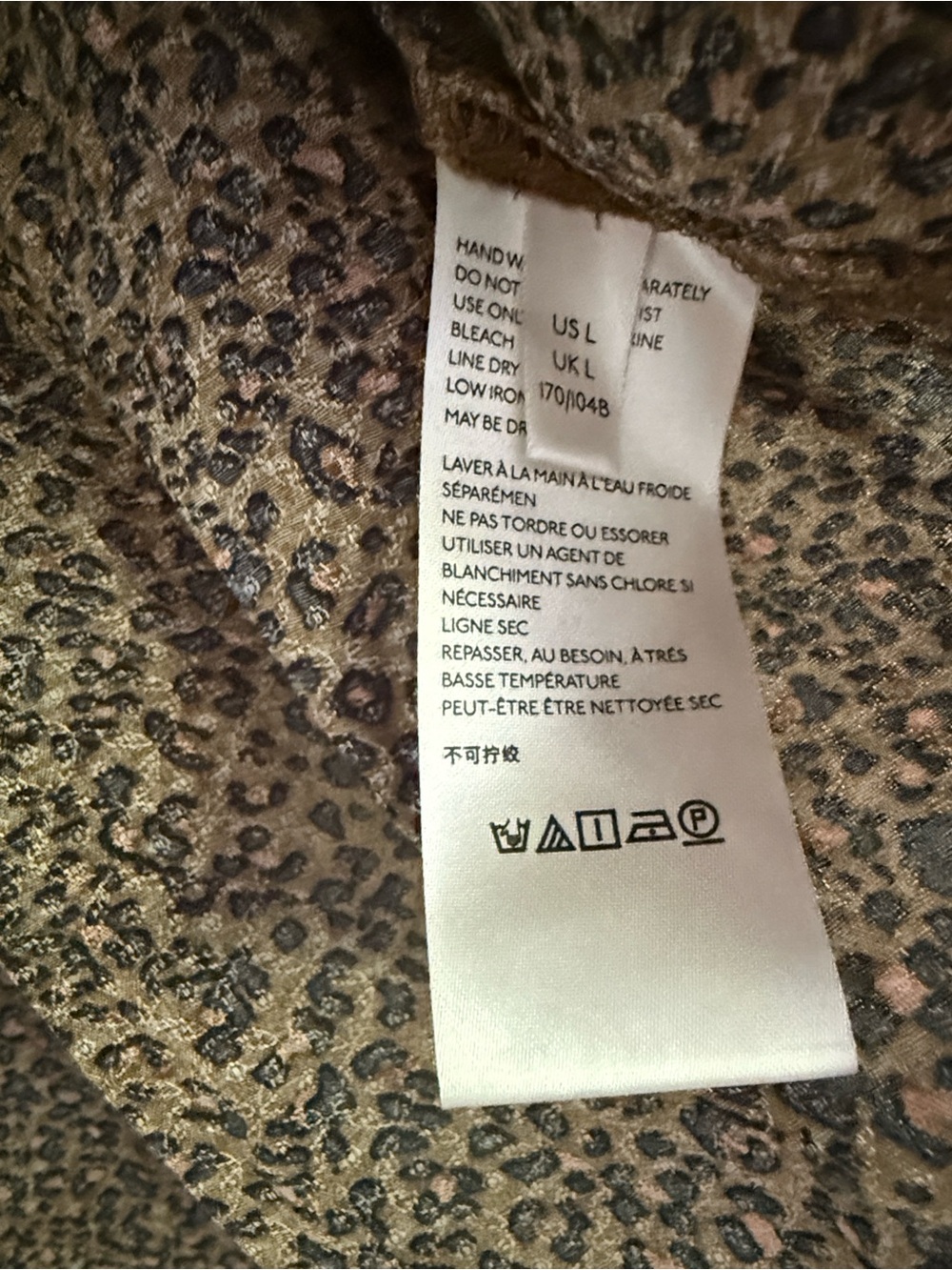 Free People Celia Leopard Printed Tie-Front Blouse - Picture 8 of 8